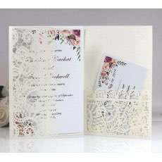 Elegant Invitation Card Wedding Supplies Pocket Invitation  Greeting Card Wholesale